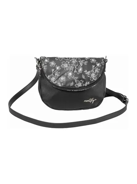 Meatfly kabelka Shea Blossom Black | Černá | Objem 1,5 L