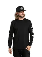 Meatfly pánské tričko s dlouhým rukávem Judgement Logo Black | Černá | Velikost S | 100% bavlna