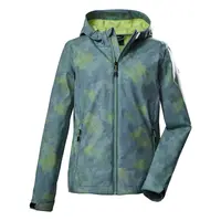 Dívčí softshellová bunda killtec 205 tmavě tyrkysová/zelená 152