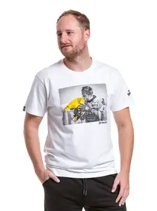 Meatfly pánské tričko Big Shock Kiss White | Bílá | Velikost XL | 100% bavlna