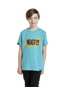 Meatfly dětské tričko Fleck Mint | Modrá | Velikost 146 | 100% bavlna