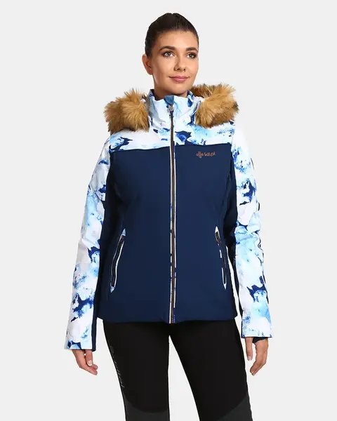 Dámská vyhřívaná lyžařská bunda kilpi lena-w tmavě modrá 44