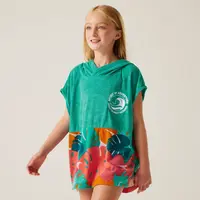 Dětské ručníkové pončo regatta towel robe ii tyrkysová 3-5