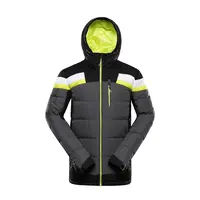 Pánská péřová lyžařská bunda s membránou ptx alpine pro ferer tmavě šedá xl plus