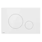 Alcadrain Flat - Ovládání splachování, lesklá bílá TURN-WHITE