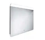 Nimco Zrcadla - Zrcadlo s LED osvětlením, 80x70 cm, dotykový senzor, hliník ZP 23003V