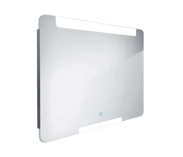 Nimco Zrcadla - Zrcadlo s LED osvětlením, 90x70 cm, dotykový senzor, hliník ZP 22019V