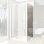 Ravak Pivot - Sprchová stěna PPS-80, 77-80 cm, bílá/čiré sklo 90G40100Z1