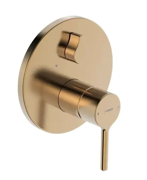 Hansa Vantis - Baterie pod omítku, pro 2 spotřebiče, broušený bronz 8260906781