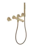 Axor Citterio C - Vanová baterie pod omítku, 4-otvorová instalace, s příslušenstvím, kartáčovaný bronz 49480140