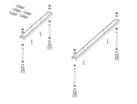 RIHO Příslušenství - Nožičky k vaně 207097