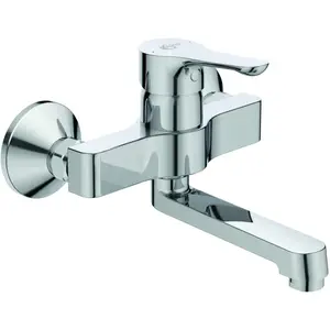 Ideal Standard Alpha - Umyvadlová nástěnná baterie, chrom BC649AA