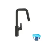 Grohe QuickFix Start - Elektronická dřezová baterie s výsuvnou sprškou, bateriové napájení, matná černá 1012432430