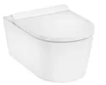 Hansgrohe EluPura S - Závěsné WC se sedátkem SoftClose, Rimless, AquaHelix Flush, EcoSmart, bílá 60344450