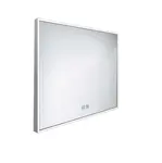 Nimco Zrcadla - Zrcadlo s LED osvětlením, 80x70 cm, dotykový senzor, hliník ZP 13003VX