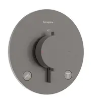Hansgrohe Ecostat Comfort S - Termostatická baterie pod omítku, pro 2 spotřebiče, kartáčovaný černý chrom 33715340