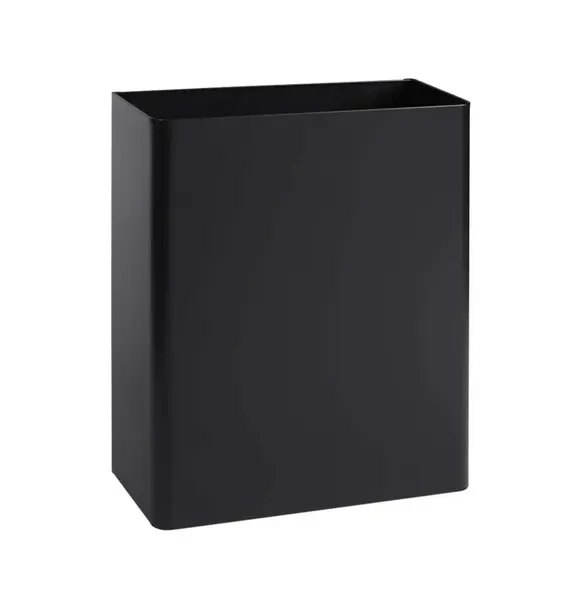 Sanela Nerezové koše - Odpadkový koš, objem 26,5 l, nerez/černá SLZN 23V