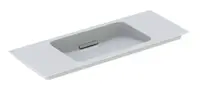 Geberit ONE - Umývadlo nábytkové, 105x40x13 cm, skrytý prepad, bez otvoru na batériu, vodorovný odtok, KeraTect, biela 500.396.01.1
