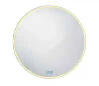 Nimco Zrcadla - Zrcadlo s LED osvětlením, průměr 90 cm, dotykový senzor, hliník ZP 26003RVX