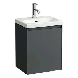 Laufen Lani - Umývadlová skrinka, 44x34x52 cm, 1 dvierka, pánty vpravo, sivá H4035021122661