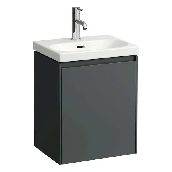 Laufen Lani - Umývadlová skrinka, 44x34x52 cm, 1 dvierka, pánty vpravo, sivá H4035021122661