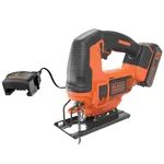 BLACK+DECKER Nářadí - 18V AKU přímočará pila, 1x aku 2,0 Ah Li-Ion, nabíječka BDCJS18-QW
