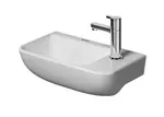 Duravit ME by Starck - Umývadielko, 40x22 cm, bez prepadu, s otvorom na batériu vpravo, biela 0717400000
