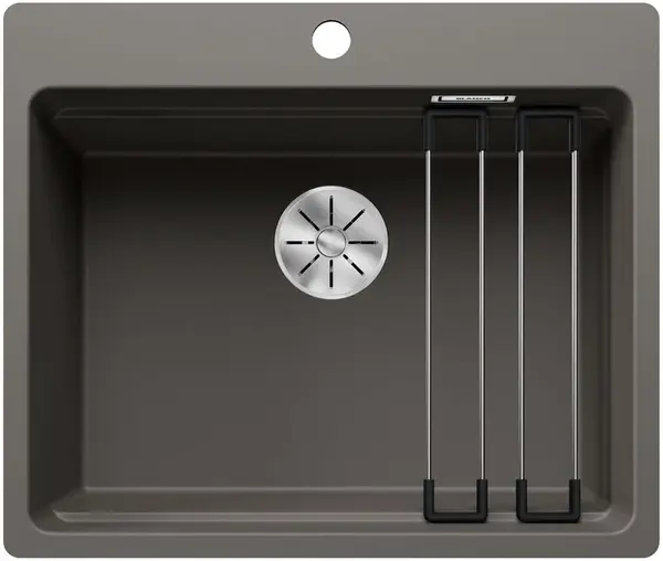 Blanco Etagon 6 - Silgranitový drez, 59x50 cm, s pojazdmi, InFino, sivá vulkán 527685