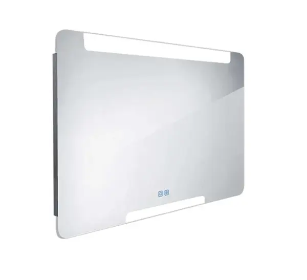 Nimco Zrkadlá - Zrkadlo s LED osvetlením, 100x70 cm, dotykový senzor, hliník ZP 22004VX