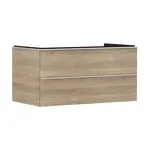 Hansgrohe Xelu Q - Umývadlová skrinka, 50x98x55 cm, 2 zásuvky, prírodný dub/matná biela 54080700