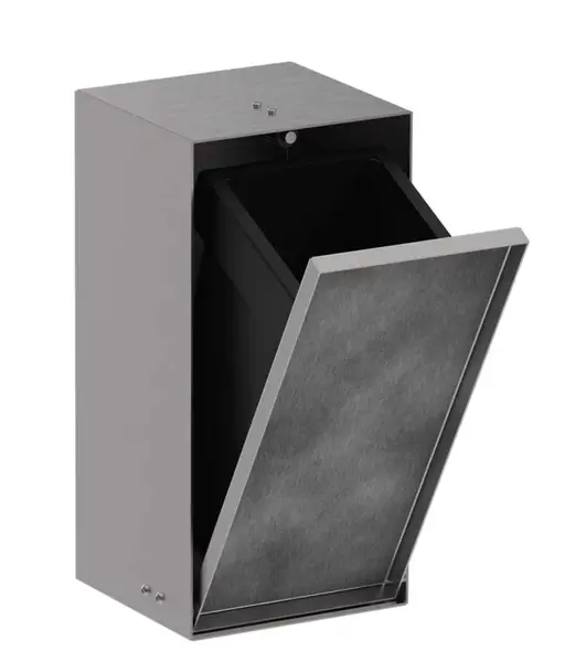 Hansgrohe XtraStoris Rock - Podomietkový odpadkový kôš 2,5 l, kefovaná oceľ 56063800