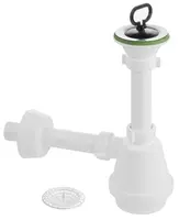 Aqualine Príslušenstvo - Set sifónu a výpuste pre výlevku, ABS plast/biela WEH070