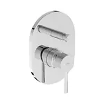 Jika Mio Style - Batéria pod omietku na 2  spotrebiče, s telesom, chróm H3212F60040001