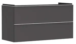 Hansgrohe Xelu Q - Umývadlová skrinka, 63x118x50 cm, 2 zásuvky, matná sivá/matná biela 54036700