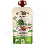 Rudolfs kapsička Zelen.rýže kuř.maso BIO 110g 6M