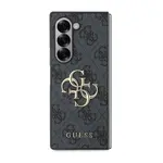 Zadní kryt Guess PU 4G Metal Logo pro Samsung Galaxy Z Fold6, šedá
