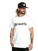 Meatfly pánské tričko Joe White/Black | Černá | Velikost XXL | 100% bavlna