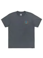 Dc shoes pánské tričko Spinner Hss Magnet Acid Wash | Šedá | Velikost L