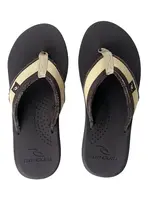 Rip curl pánské žabky Reactor Dark Brown | Hnědá | Velikost 47 EU