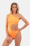 Nebbia Oranžové Asymmetric monokini na jedno rameno 458, S, oranžová