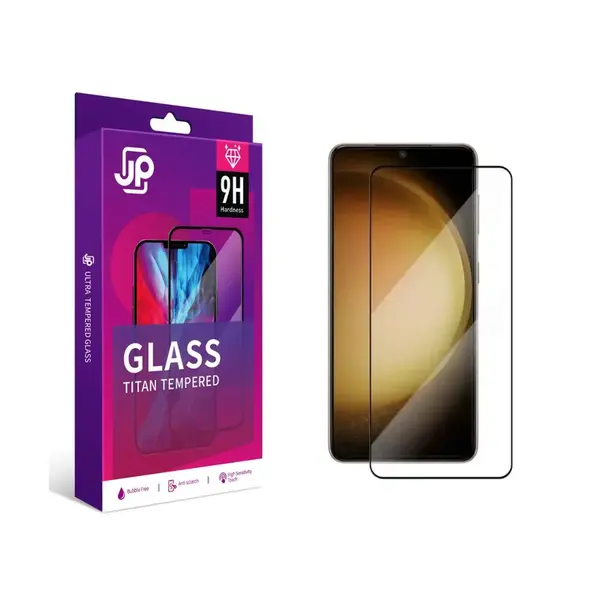 JP Titan extra odolné tvrzené sklo, Samsung Galaxy S23 FE, černé