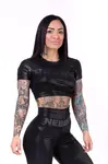 Nebbia “Sandra D” crop top 657, M, černá
