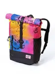 Meatfly batoh X Pura Vida Holler Peach Flowers 28 L | Růžová | Objem 28 L