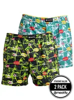 Meatfly pánské boxerky Agostino Green Comics | Zelená | Velikost M