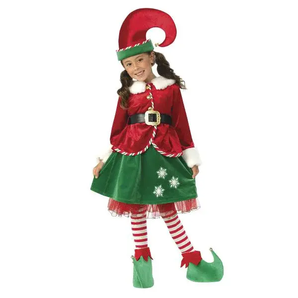 ELF dievča detský kostým veľkosť XS(110-116cm)