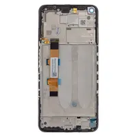 LCD display + dotyková deska + přední kryt pro Xiaomi Redmi Note 9 Pro 5G, black (Service Pack)