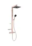 Ideal Standard Ceratherm ALU+ - Sprchový set s termostatom, 26x26 cm, 2 prúdy, rosé BE210RO