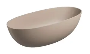 OMNIRES Shell M+ - Voľne stojaca vaňa, 175x78 cm, matná béžová SHELL175WWDB