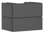 Hansgrohe Xilesa E - Umývadlová skrinka, 62x78x55 cm, 2 zásuvky, matná sivá 54300760