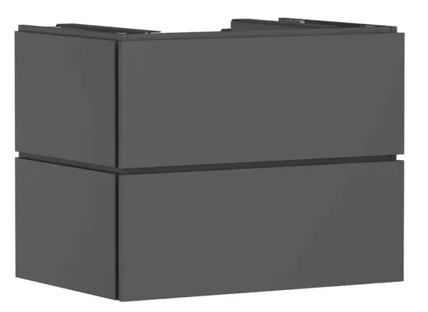 Hansgrohe Xilesa E - Umývadlová skrinka, 62x78x55 cm, 2 zásuvky, matná sivá 54300760